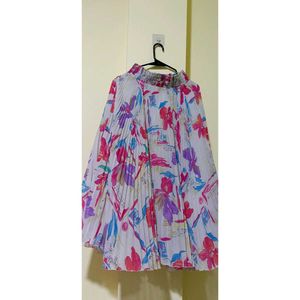 Vintage Floral Pleated skirt