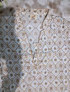 Sequined Kurta with Plazzo