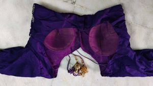 Beautiful Purple Embroidered Saree