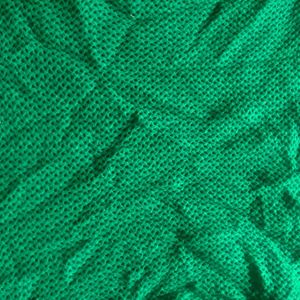Chic Green Textured Knit Sweater
