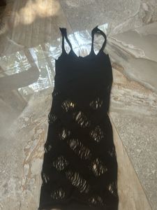 Chic Black Mesh top
