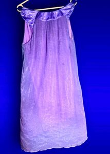 💜 Elegant Purple Shimmer Sleeveless Nighty | Soft