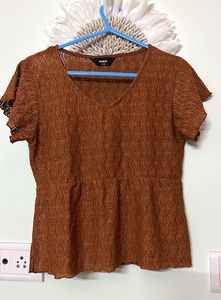 Beautiful Orange Crochet Top