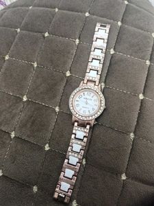Elegant Rose Gold Watch &amp; Bangles Set