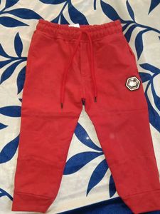 Red Casual Joggers