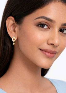 Elegant Gold Earrings with AD Stone combo of 2