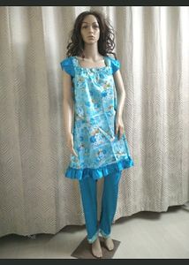Night Dress Nighty Top Pyjama New Silk Satin Print