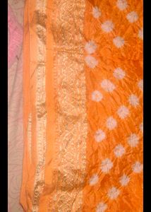 Bandhej Silk Saree