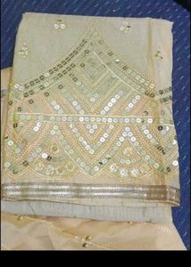 unstitched Elegant yellow garara with Dupatta
