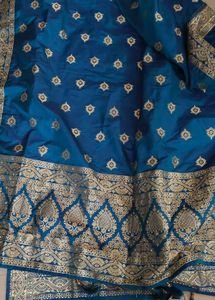 heavy Banarasi silk dupatta