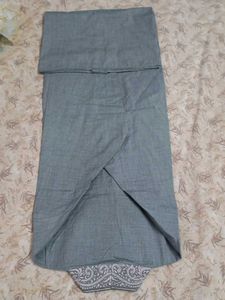 grey men kurta+ 🆓 women black kurta