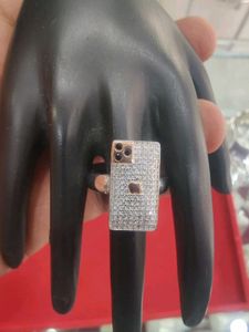 925 Silver Iphone Ring For Men's Wth Hallmark