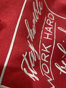 Hot Pink Fleece Sweatshirt embossed message