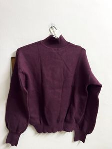 Burgundy Turtleneck Sweater