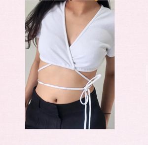 H&amp;M Tie Detail Top