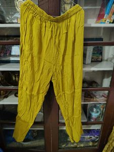 mehendi color Embroidered kurti set for festive