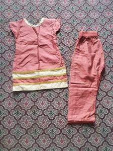 Cute Ethnic Kurta And Pant Set