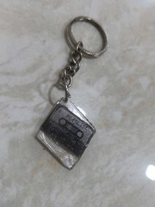 Retro Cassette Tape Keychain