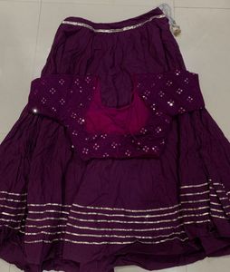 Elegant Purple Lehenga Choli Set