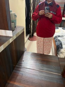 Stylish Red Pullover Sweater