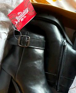 Chunky Black Heeled Ankle Boots
