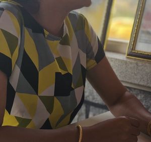 Geometric Print Top