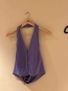 Chic Purple Halter Top