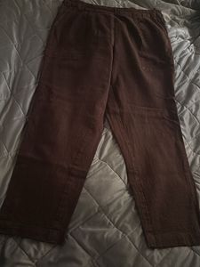 Cotton Brown Pyjama With Pockets