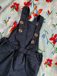 Girls Denim Overalls with Top