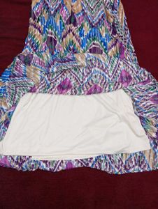 lascana  Print Pleated Midi Skirt