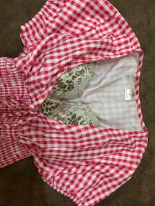˚⊱🍓⊰˚Pink Gingham Crop Top