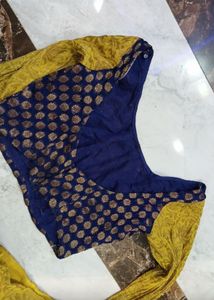 Stunning Yellow &amp; Blue Lehenga Set