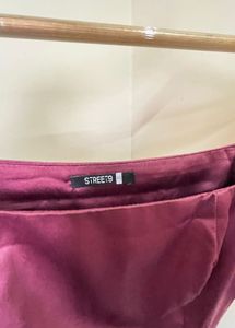 Chic Plum Puff Sleeve Mini Dress
