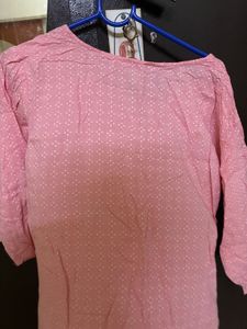 Pretty Pink Printed Kurta
