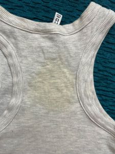 H &amp; M Ribbed Racerback Crop Top