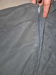 Dark Grey Designer Embroidered Kurta Set.