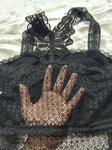 Lace Butterfly Bralette Top