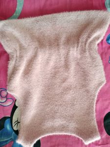 Fuzzy Pink Sleeveless Top