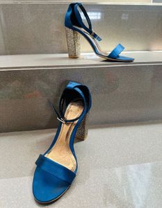 CATWALK Blue Embellished Heel Sandals