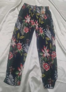 Floral Print Casual Pants