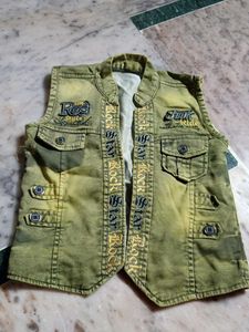 Vintage Style Denim Vest