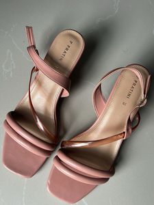 classy looking peach color heels