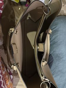 ALDO Satchel Bag - Beige &amp; White