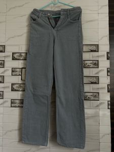 Gray Denim Pants