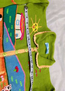 Vintage Embroidered Kids' Cardigan