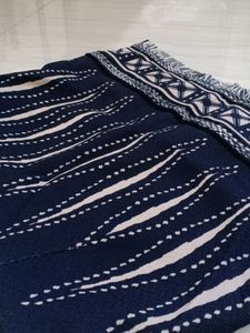 Blue Boho Printed Mini Skirt.