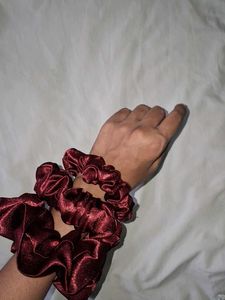 Set of 3 Satin Scrunchies