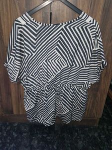 Striped V-Neck Top