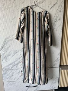 Striped Kurta with Zardozi Twist