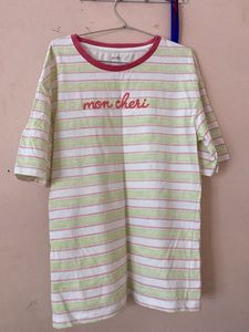 Striped 'Mon Cheri' T-Shirt
